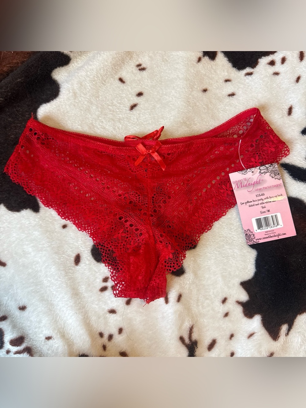 Red Lace Bikini Panty - Women's Intimates